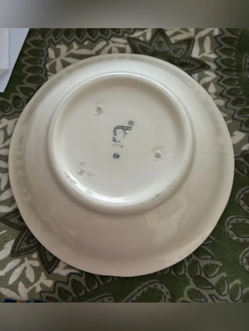 Franciscan Apple Bowls. Two 5”,one 6”. Dating 1963, 1979 & 2004. EC. Handpainted